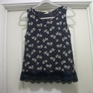 DARLING LA BICICLETA SLEEVELESS LACEY BLOUSE S